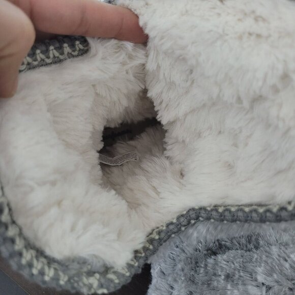 Dearfoams Women's Beth Foldover Boot Slipper, Grey Frost, Medium// 12CT - Picture 5 of 9